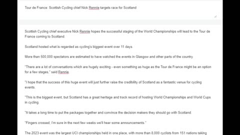 Tour de France: Scottish Cycling chief Nick Rennie targets race for Scotland