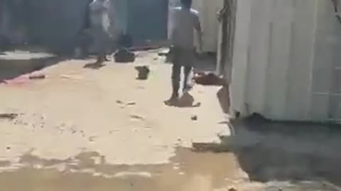 Looting of a Israeli Military Base