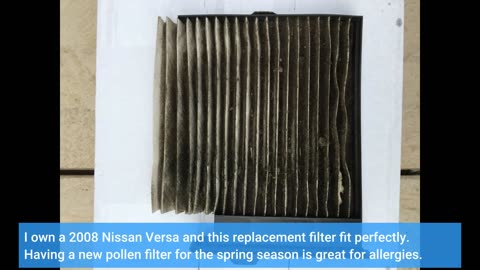 TYC 800101P Nissan Versa Replacement Cabin Air Filter