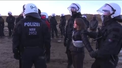 Greta Thunberg and handlers get caught making a staged video of her "getting arrested"