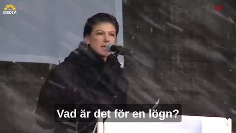 Tal av tyska politikern Sahra Wagenknecht | Diplomati istället för vapen till Ukraina