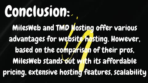 Milesweb v/s tmd hosting