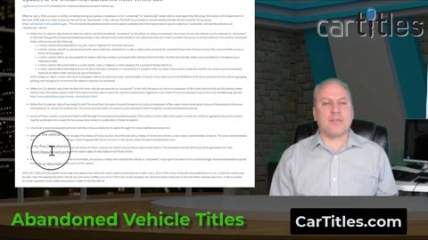 Understanding the Abandoned Vehicle Titling Process