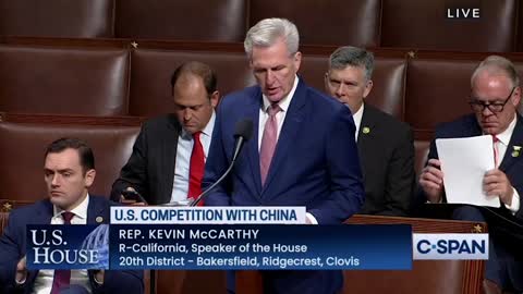 Speaker McCarthy Announces Creation of Select Committee to Hold China Accountable