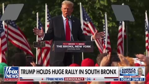 Trump holds huge rally at South Bronx