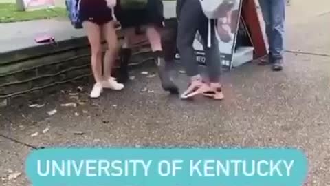 Watch this!!👀 UNIVERSITY OF KENTUCKY STUDENTS PROUDLY MOCK BABIES WHO HAVE BEEN ABORTED