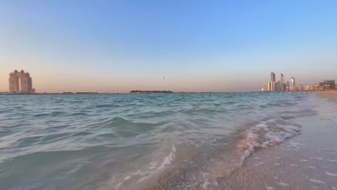 So clean! Abu Dhabi Corniche Beach