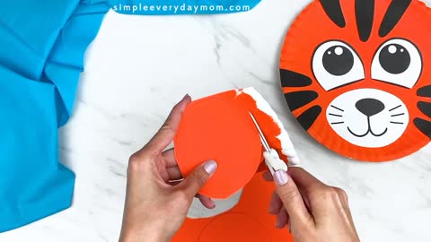 Tiger Paper Plate Craft |creative