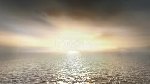 Ship sunset view