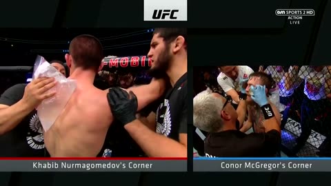 Khabib Nurmagomedov vs Connor McGregor Full Fight (entrances and post fight chaos included(