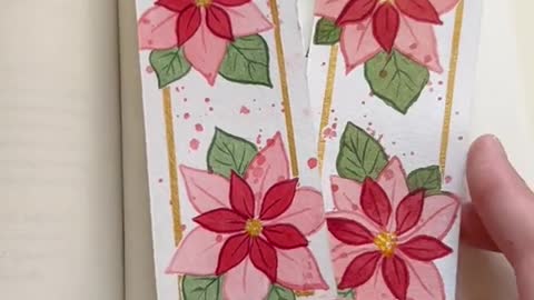 How to paint easy watercolor poinsettias for the holidays!