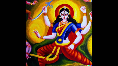 Durga fights