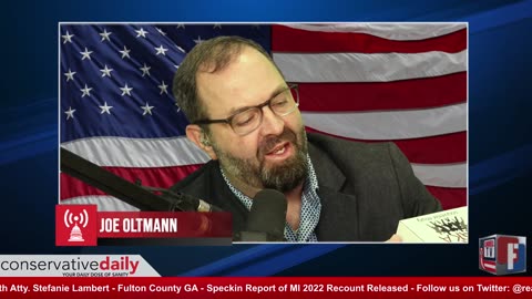 31 January 2024 12PM EST - Joe Oltmann Live with Atty. Stefanie Lambert - Fulton County GA - Speckin Report of MI 2022 Recount Released