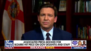 Gov. DeSantis slams the media for attempting to smear him.