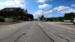 Driving Thru Honesdale Church St Street PA Pennsylvania (08-08-2021)