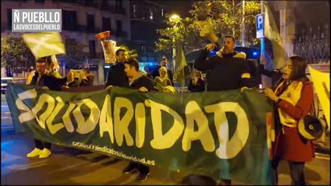 BARCELONA| Manifestación de la huelga general del sindicato SOLIDARIDAD: "obrero y español"