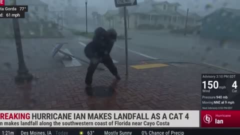 Weather Reporter Nearly Gets Blown Away 💨