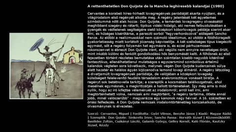 A rettenthetetlen Don Quijote de la Mancha leghíresebb kalandjai (1980)