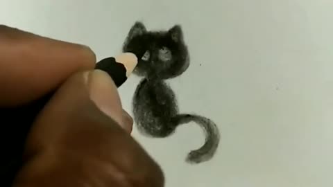 How to draw little kitty 😼