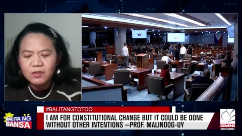 I am for Constitutional Change but it could be done without other intentions —Prof. Malindog-Uy