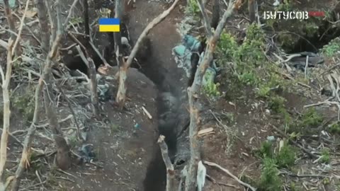 Combat footage of trench battle in Kharkiv region