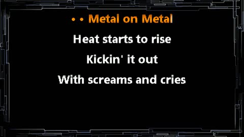 Anvil • Metal on Metal (CC) [Karaoke Instrumental Lyrics]