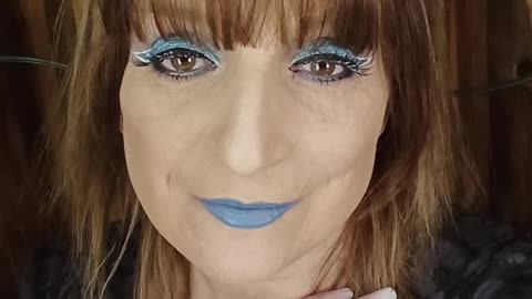 Blue makeup look what ya think