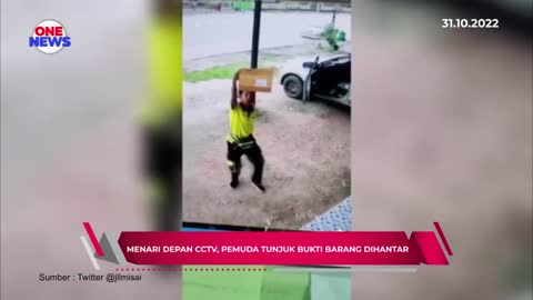 Menari depan CCTV, pemuda tunjuk bukti barang dihantar