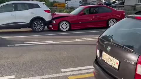 Automobile rear-end collision