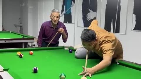 Funny prank on pool game