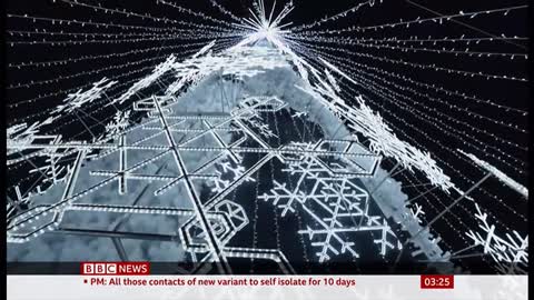 Christmas gets under way in Vilnius with annual event (Lithuania) - BBC News - 28th November 2021