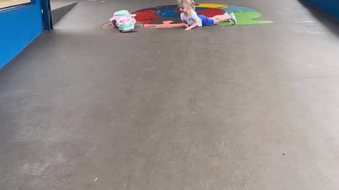 Daughter A Bit Too Excited To See Mom