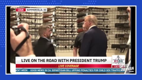 TRUMP TOURS GUN STORE, GOES HORRIBLY WRONG