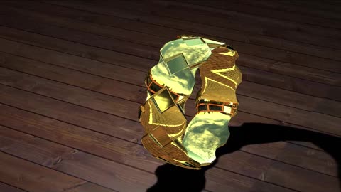 3D Gold ring skin23