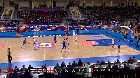 🇬🇪 Georgia vs 🇮🇹 Italy | Basketball Highlights - #FIBAWC 2023 European Qualifiers