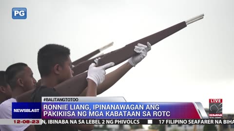 Ronnie Liang, ipinanawagan ang pakikiisa ng mga kabataan sa ROTC