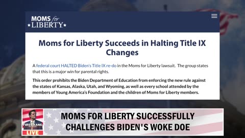 Moms For Liberty is a Threat to Biden's Woke DOE!