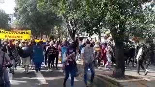 marcha en la cra 33 20 de julio