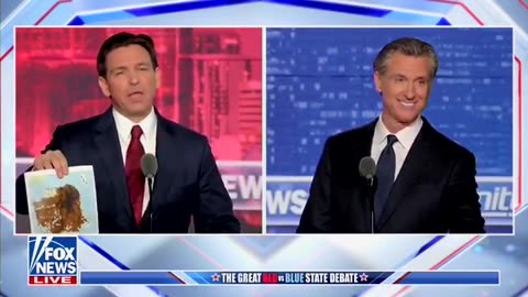 DEBATE Moments: Audience takes.... DeSantis vs Newsom: KahKah (The Poop Map)