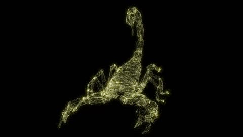 3D model of animal model scorpion particle