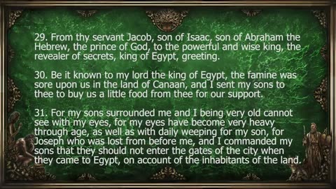 The Book of Jasher Part 04 (The Egyptian Captivity) NOT THE BIBLE