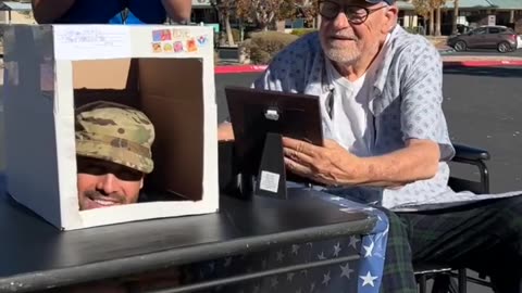 I choked up when this veteran began to cry 🇺🇸❤️ (Veteran's Housing Assisted Living).