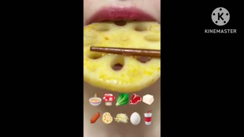 Eating emoji asmr video.Relaxing and satisfying sounds for sleep.Eating emoji mukbang video.