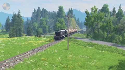 Trains vs Volcano 😱 BeamNG.Drive