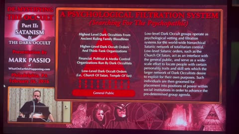 Former Satanist Mark Passio - the world is run by Satanists!