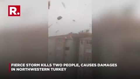 Towers Fall, Buildings Collapse As Fierce Storm Hits Turkey _ Turkey Storm News