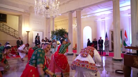 Special moments from PM Modi's warm welcome at the White House