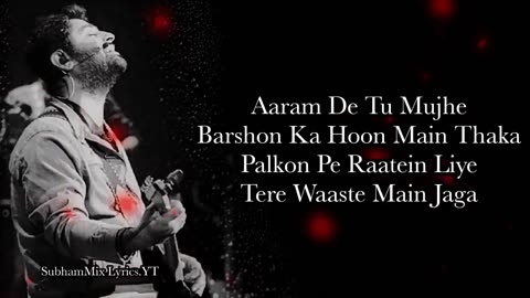 Saanson ko (lyrics) Arijit sing