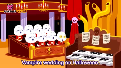 VAMPIRE WEDDING HALLOWEEN SONGS ! PINKFONG SONGS FOR KIDS !!!