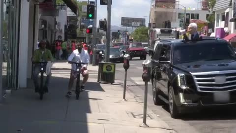 Fauci impersonator hits the streets of LA